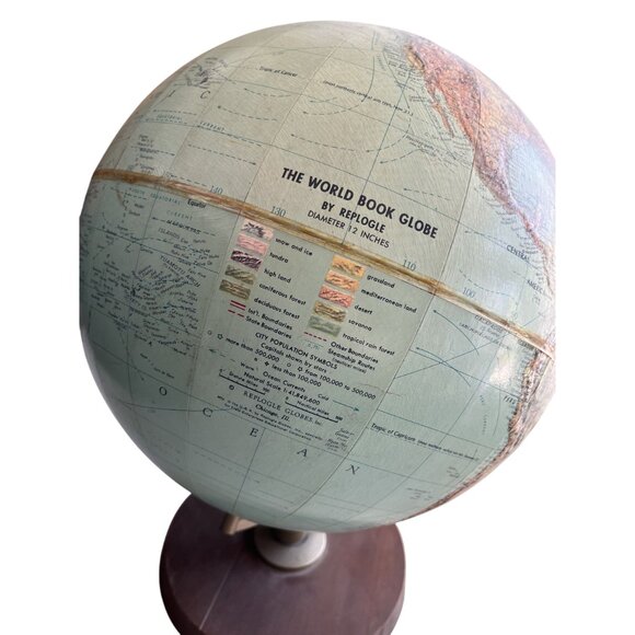 Vintage Replogle World Book 12" Globe USSR - Picture 2 of 7